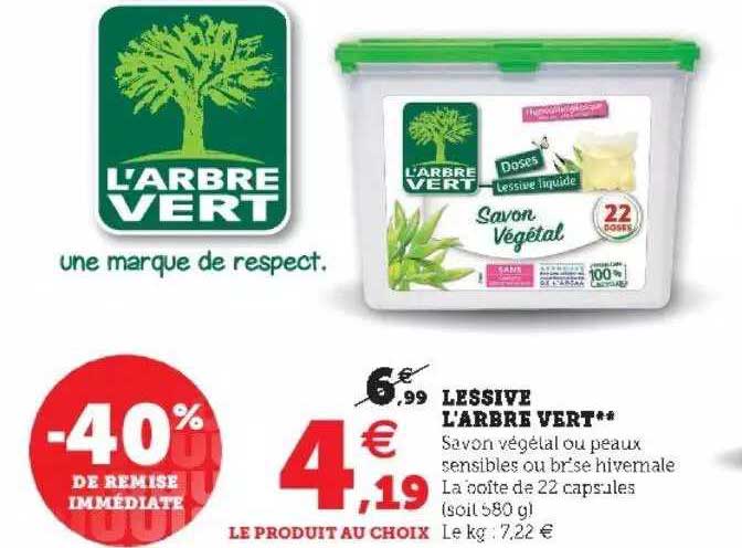 lessive l'arbre vert