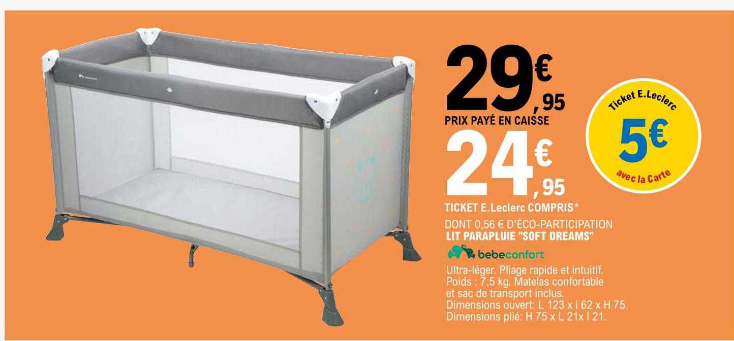 lit parapluie "soft dreams" bebeconfort