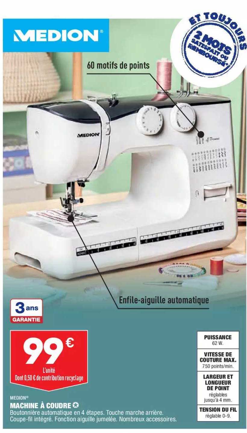 machine à coudre medion