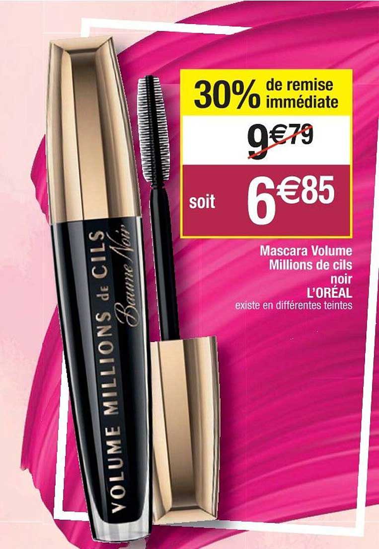 mascara volume millions de cils noir l'oréal