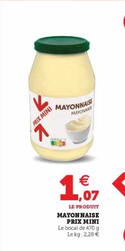 mayonnaise prix mini