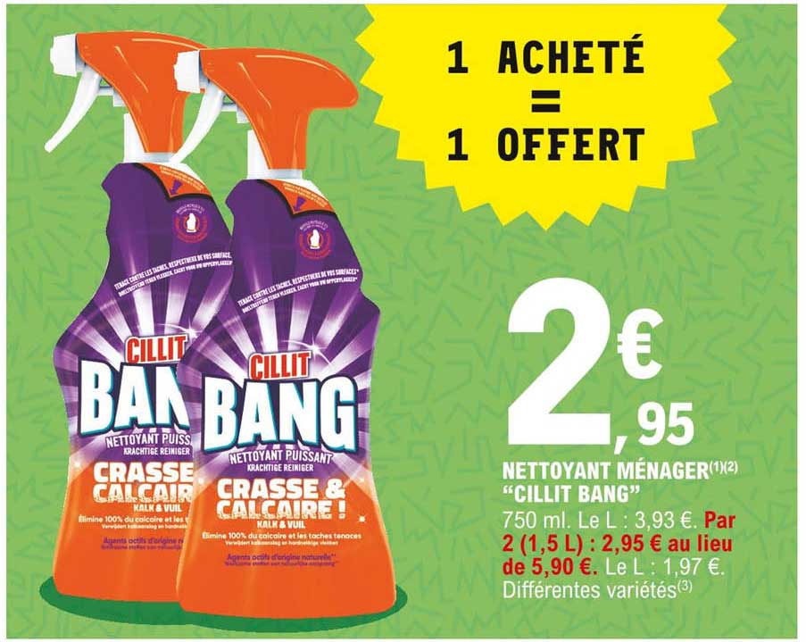 nettoyant ménager "cillit bang"
