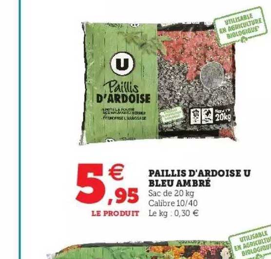 Paillis D'ardoise U Bleu Ambré