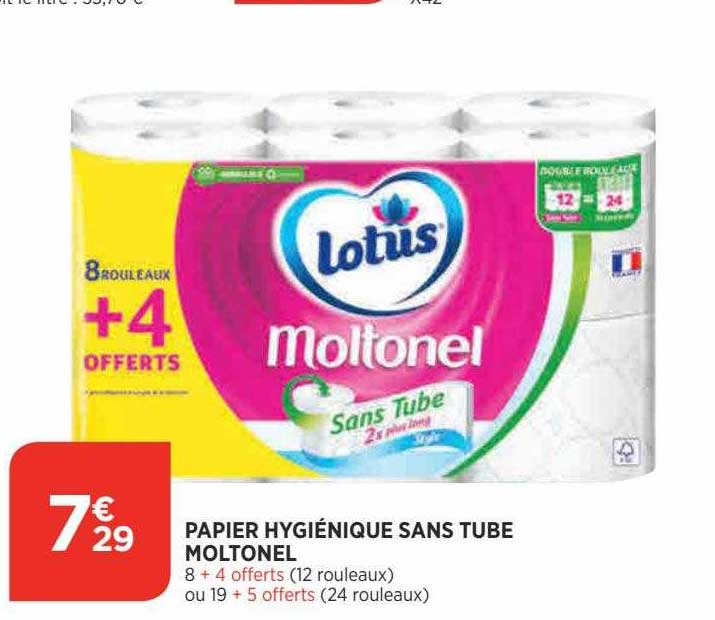 Papier Hygiénique Sans Tube Moltonel