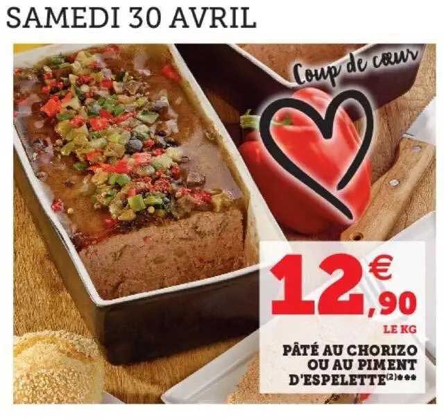 pâté au chorizo ou au piment d'espelette