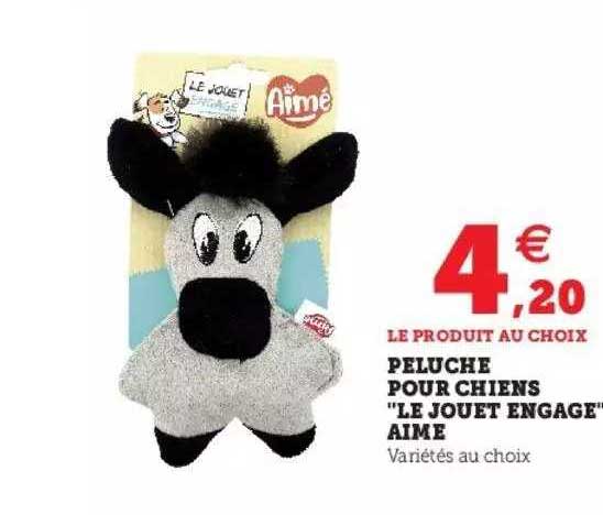Peluche Pour Chiens "le Jouet Engagé" Aimé