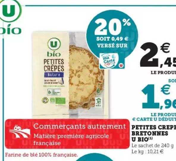 petites crêpe bretonnes u bio