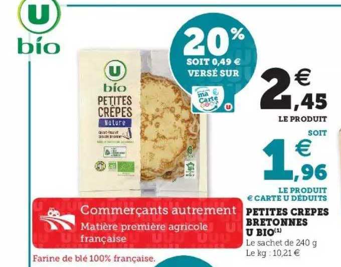 petites crêpes bretonnes u bio