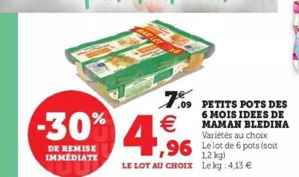 petits pots dès 6 mois idées de maman blédina