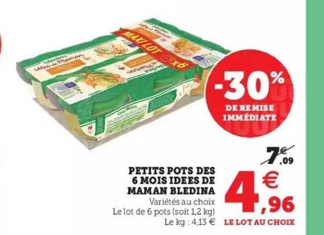 petits pots dès 6 mois idées de maman blédina