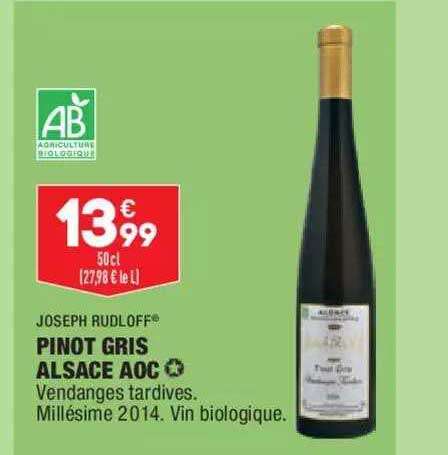 pinot gris alsace aoc joseph rudloff