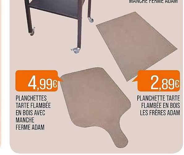 planchettes tarte flambée en bois avec manche ferme adam, planchette tarte flambée en bois les frères adam