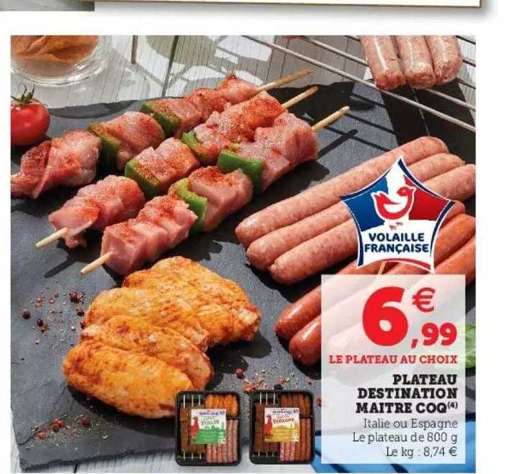 plateau destination maître coq