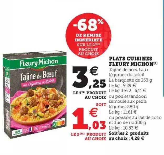 plats cuisinés fleury michon