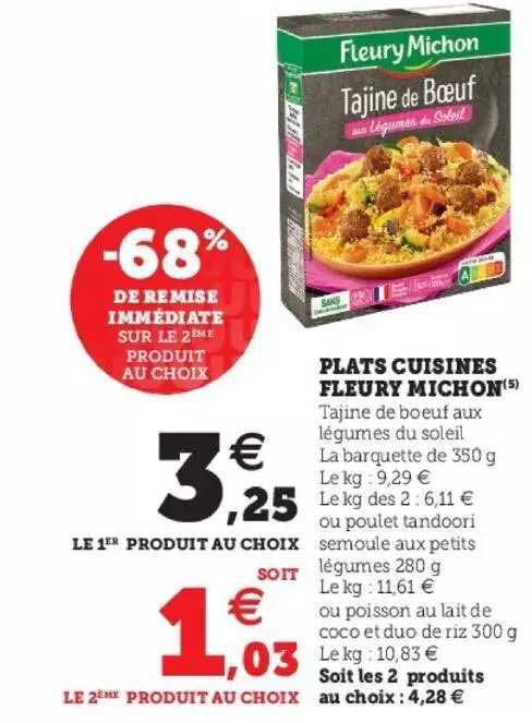 plats cuisinés fleury michon