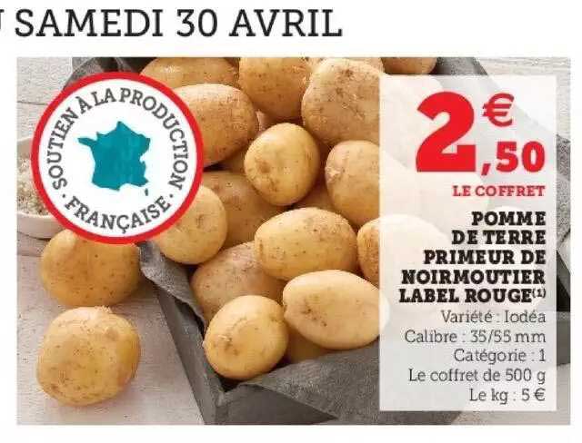 Pomme De Terre Primeur De Noirmoutier Label Rouge