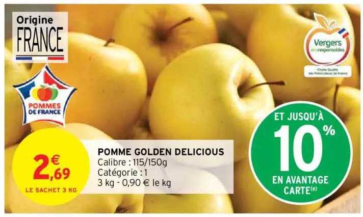 pomme golden delicious