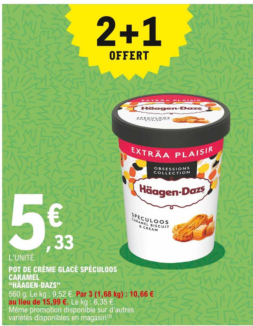 pot de crème glacé spéculoos caramel "häagen-dazs"