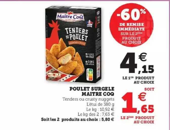 Poulet Surgelé Maître Coq