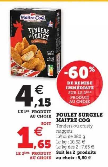 Poulet Surgelé Maître Coq