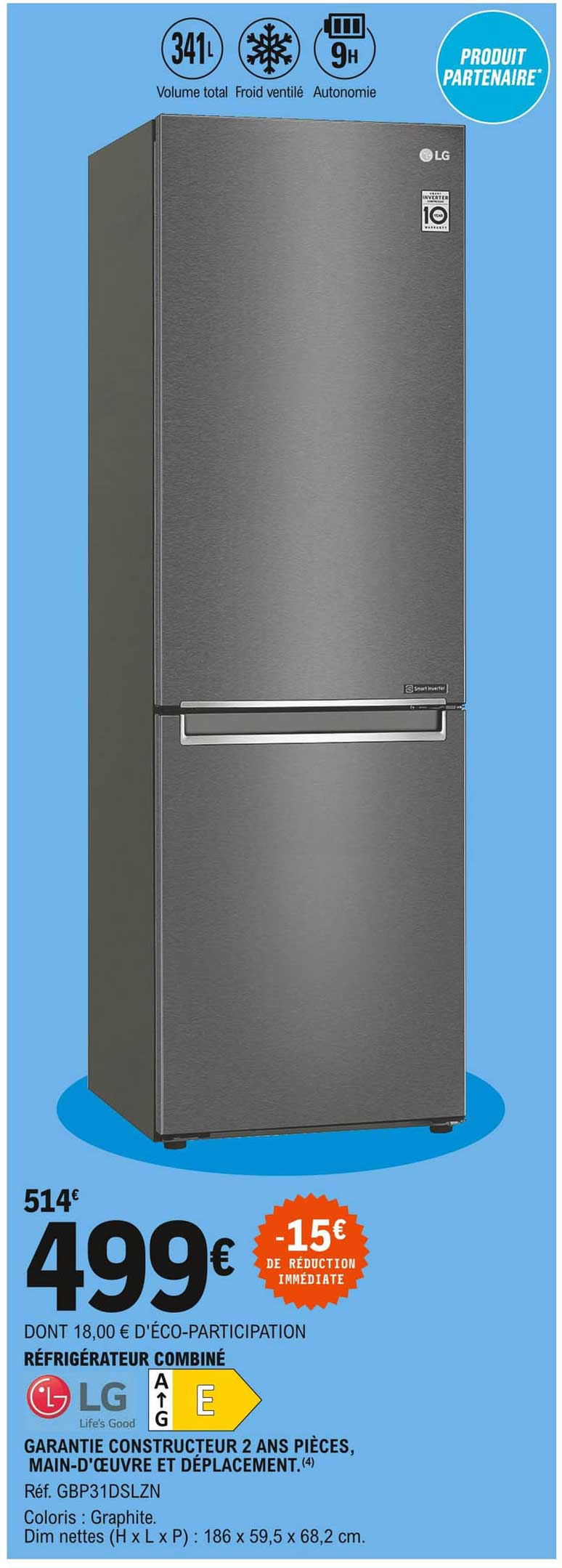 Réfrigérateur Combiné Lg