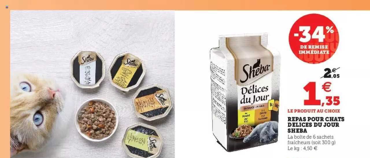 Repas Pour Chats Délices Du Jour Sheba