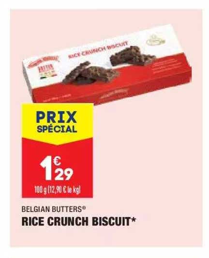 rice crunch biscuit belgian butters