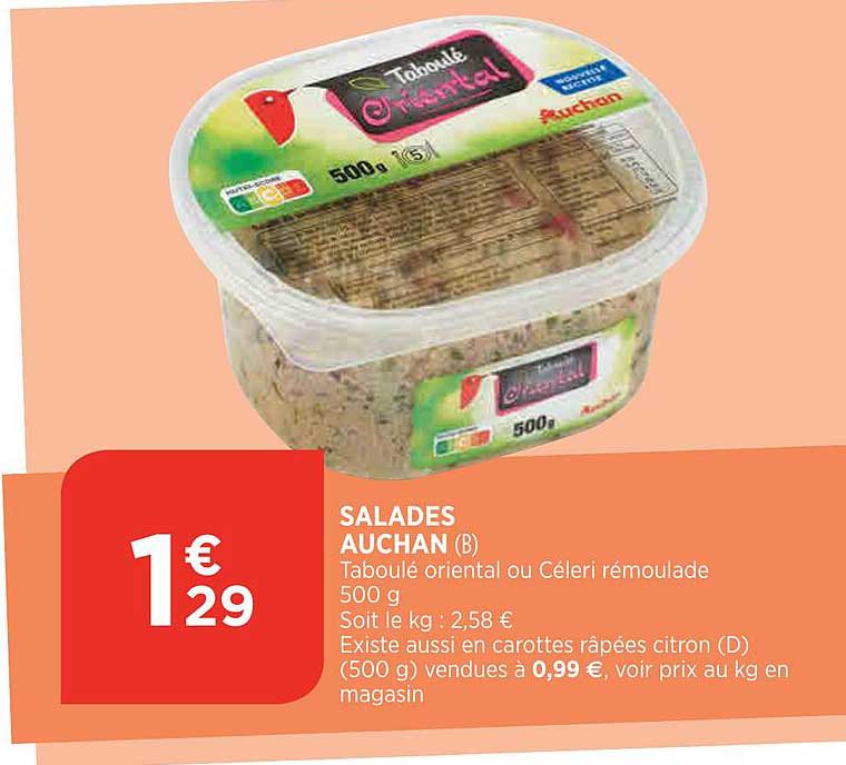 Salades Auchan