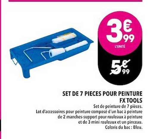 set de 7 pièces pour peinture fx tools