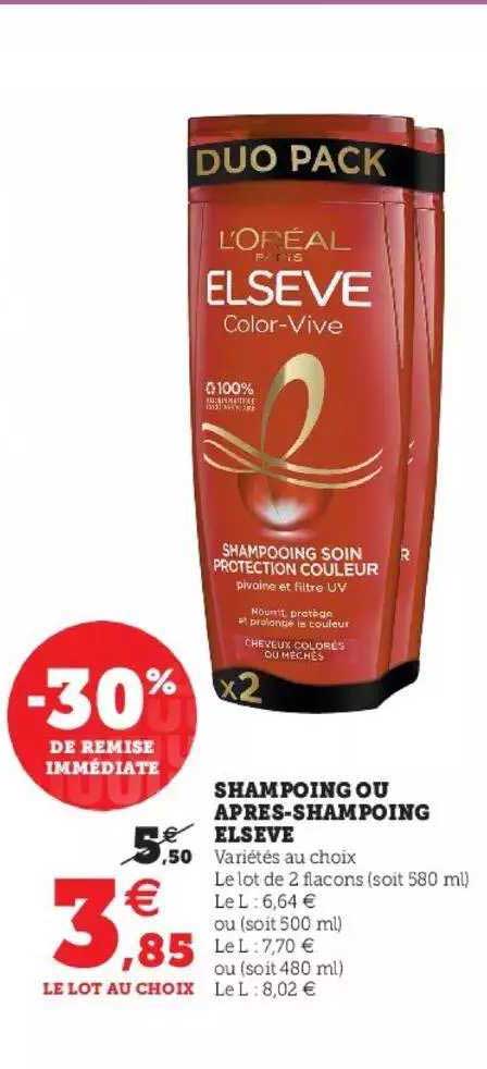 shampoing ou après-shampoing elsève