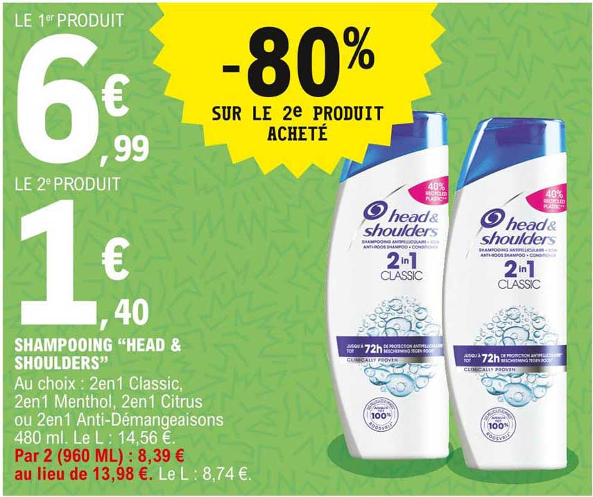 Shampooing "head & Shoulders"