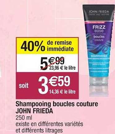 shampooing boucles couture john frieda
