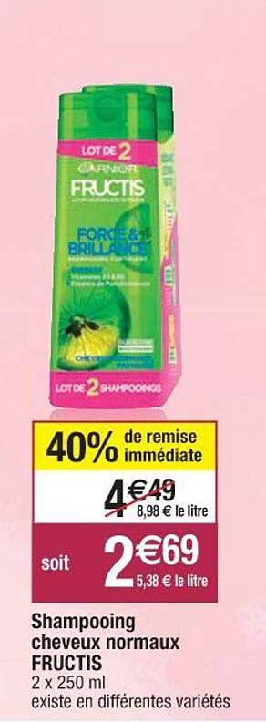 shampooing cheveux normaux fructis