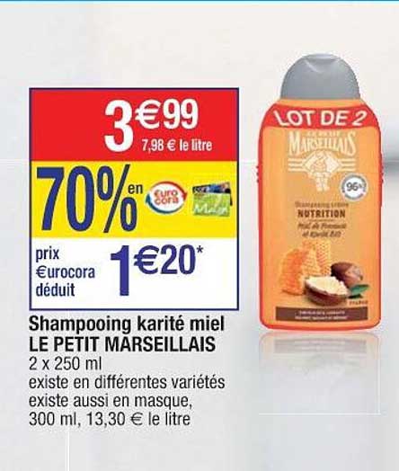 Shampooing Karité Miel Le Petit Marseillais