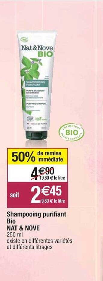 shampooing purifiant bio nat & nove
