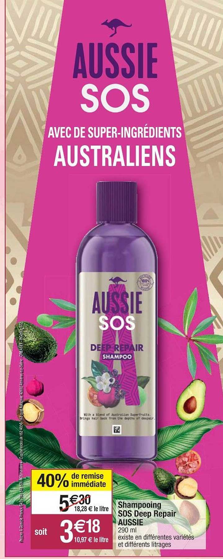 shampooing sos deep repair aussie