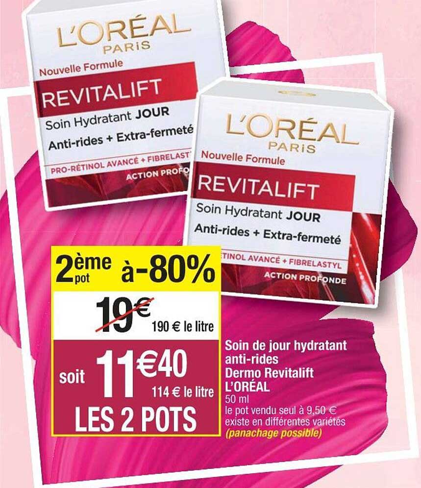 soin de jour hydratant anti-rides dermo revitalift l'oréal