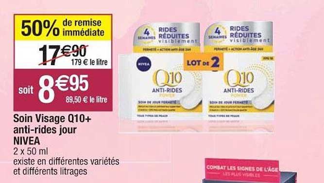 soin visage q10+ anti-rides jour nivea