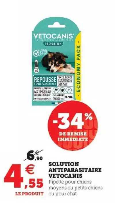 solution antiparasitaire vetocanis