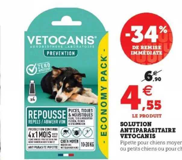 Solution Antiparasitaire Vetocanis