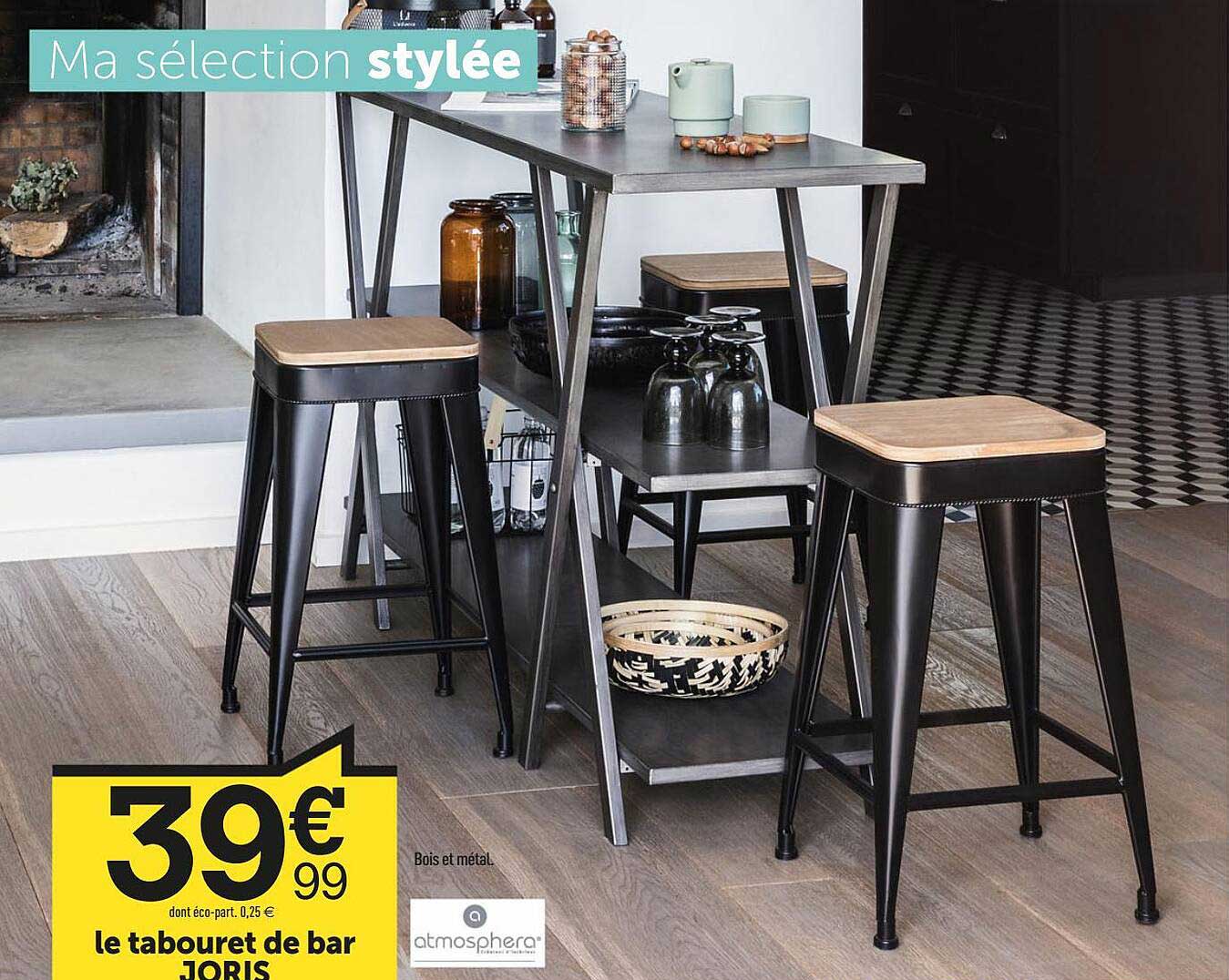tabouret de bar joris