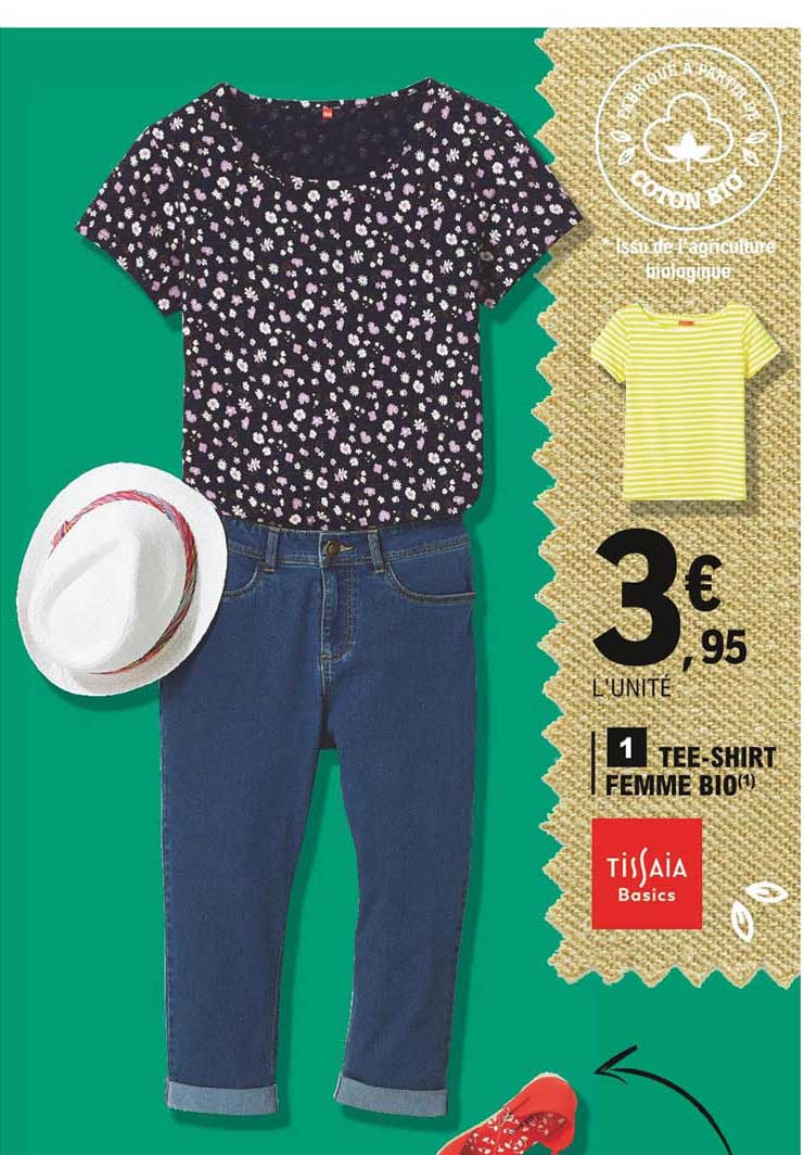 tee-shirt femme bio tissaia basics