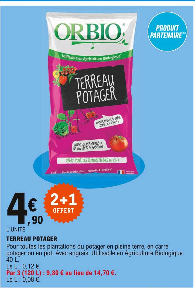 Terreau Potager Orbio