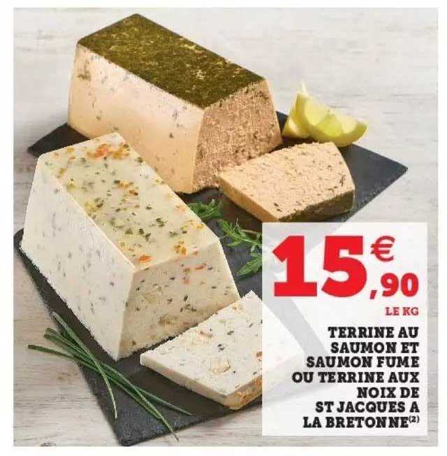 terrine au saumon fumé ou terrine aux noix de st jacques à la bretonne