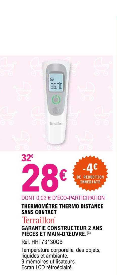 Thermomètre Thermo Distance Sans Contact Terraillon