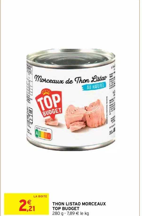 Thon Listao Morceaux Top Budget