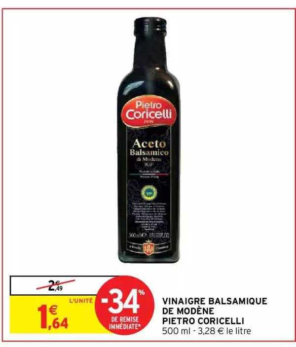 Vinaigre Balsamique De Modène Pietro Coricelli -34% De Remise Immédiate