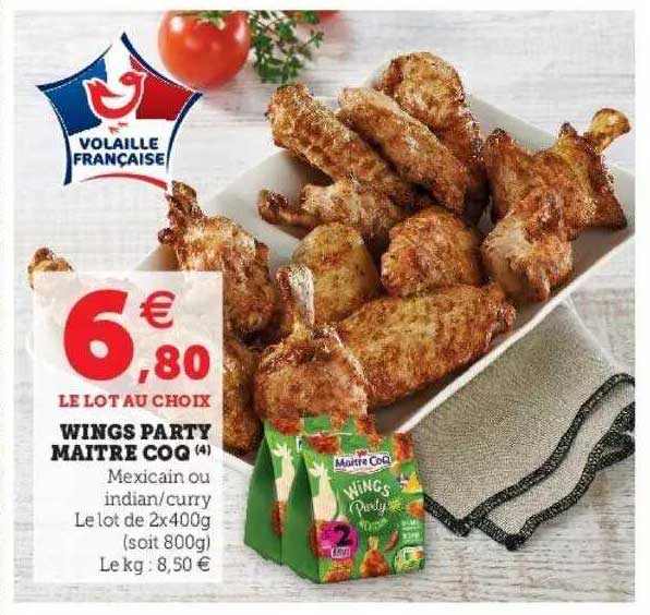 wings party maître coq