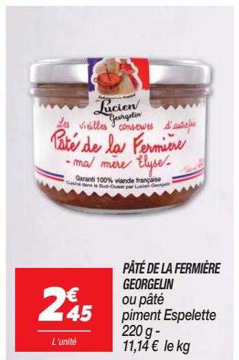 pâté de la fermière georgelin