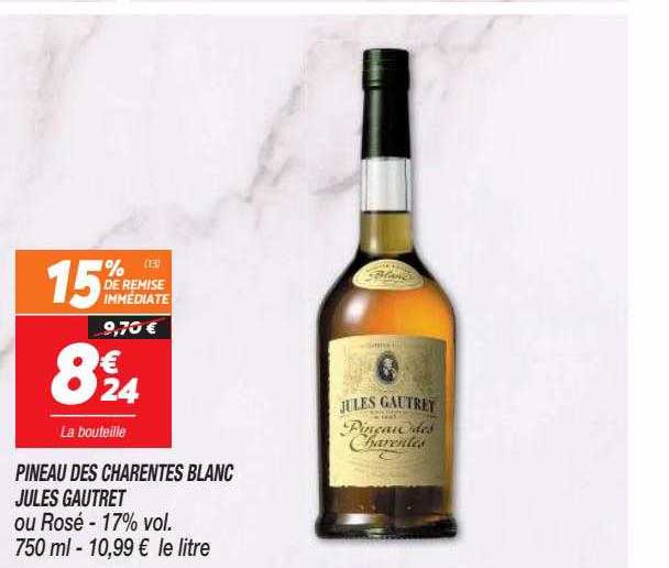 pineau des charentais blanc jules gautret